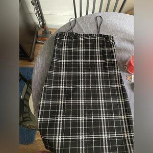 plaid bodycon dress